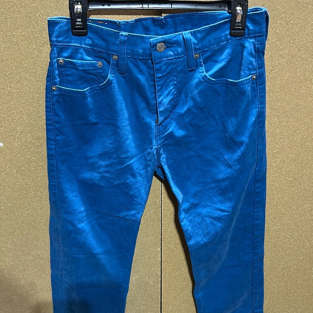 Levi's 502 teal blue jeans size 30x32